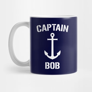 Nautical Captain Bob Personalized Boat Anchor Mug